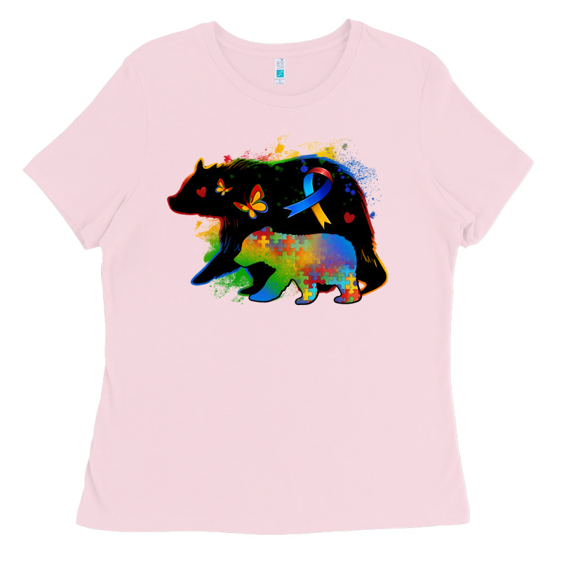 Autism Mama Bear Ladies Tee by Zillion Design Studio | Teevron