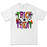 White trick or treat Premium Tee - RacoonDesign