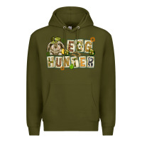 Army Green Egg hunter with plate letters Easter Day Premium Hoodie - HowdyJamesFarm