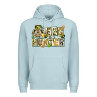 Blue Mist Egg hunter with plate letters Easter Day Premium Hoodie - HowdyJamesFarm