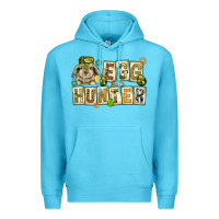 Ocean Blue Egg hunter with plate letters Easter Day Premium Hoodie - HowdyJamesFarm