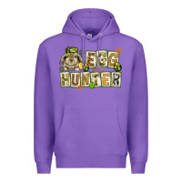 Purple Egg hunter with plate letters Easter Day Premium Hoodie - HowdyJamesFarm