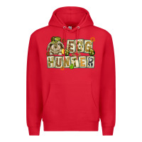Red Egg hunter with plate letters Easter Day Premium Hoodie - HowdyJamesFarm