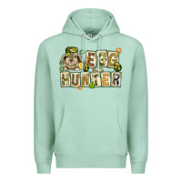 Seafoam Egg hunter with plate letters Easter Day Premium Hoodie - HowdyJamesFarm