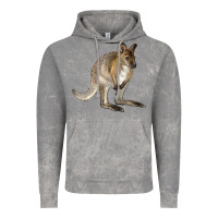 Cloud Rock Hand Drawn Wallaby Animal Vintage Hoodie - LillyAllenDesigns