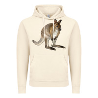 Vintage Artic Hand Drawn Wallaby Animal Vintage Hoodie - LillyAllenDesigns