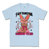 Dusty Blue cottontail bunny club Classic Tee - MaliasSmallBusiness