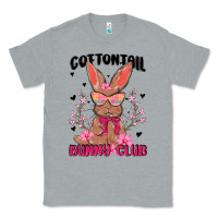 Heather Grey cottontail bunny club Classic Tee - MaliasSmallBusiness