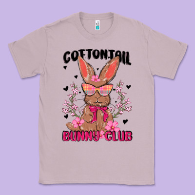 Cottontail Bunny Club Classic Tee Designed By Maliassmallbusiness