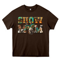 Chocolate Brown show mom donkey Heavy Core Tee - BarkalooDesign