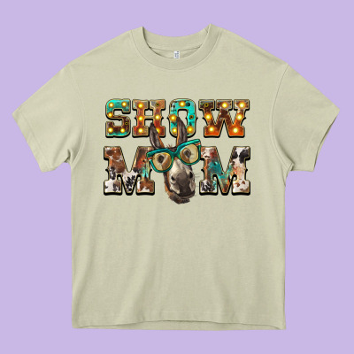 Show Mom Donkey Heavy Core Tee Designed By Barkaloodesign