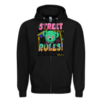 Black street rules Zipper Hoodie - Artiststas