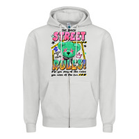 Dove Grey street rules Zipper Hoodie - Artiststas