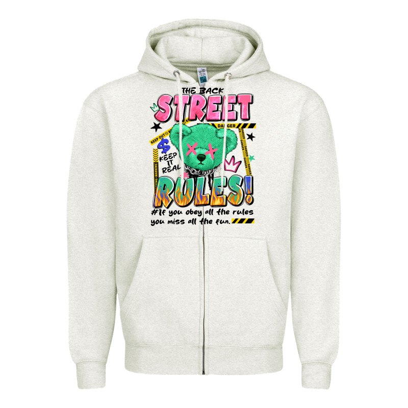 Street Rules Zipper Hoodie by Artiststas | Teevron