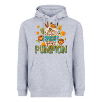 Heather Grey Whatever Spices Your Pumpkin Heavyweight Hoodie - texasbilliewilder