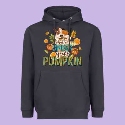 Whatever Spices Your Pumpkin Heavyweight Hoodie Designed By Texasbilliewilder