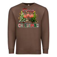 Chestnut Merry Christmas flamingo Premium Sweatshirt - texasbilliewilder