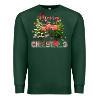 Sports Green Merry Christmas flamingo Premium Sweatshirt - texasbilliewilder