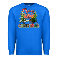True Royal Merry Christmas flamingo Premium Sweatshirt - texasbilliewilder