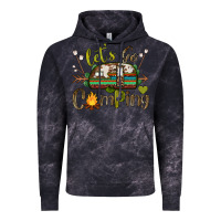 Cloud Black let's go camping Vintage Hoodie - BarkalooDesign