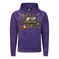 Cloud Purple let's go camping Vintage Hoodie - BarkalooDesign