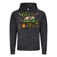 Vintage Black let's go camping Vintage Hoodie - BarkalooDesign