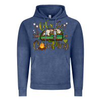 Vintage Denim let's go camping Vintage Hoodie - BarkalooDesign