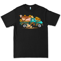 Black western farm truck farm animals Premium Tee - FaDigitalArtStudio