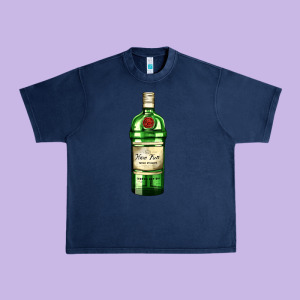 Have Fun Gin Bottle Urban Heavy Tee Designed By Adodesignshop