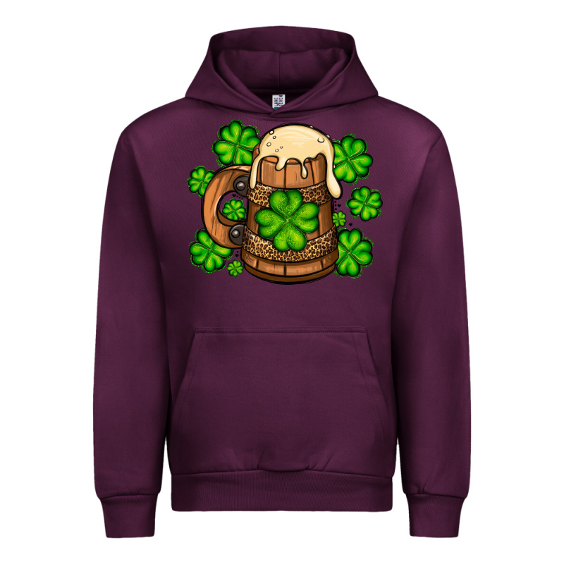 St. Patrick's Beer And Shamrock Urban Hoodie by OliviaCreatesArt | Teevron