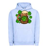Pigment Grape Ice St. Patrick's Beer and shamrock Urban Hoodie - OliviaCreatesArt