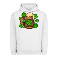 Pigment Lunar Rock St. Patrick's Beer and shamrock Urban Hoodie - OliviaCreatesArt