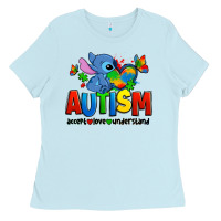 Autism Stitch Accept Love Understand Ladies Tee | Teevron