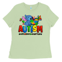 Matcha autism stitch accept love understand Ladies Tee - Zillion Design Studio