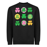 Black st.patrick's day clovers Heavyweight Sweatshirt - MaliasSmallBusiness