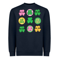 Navy st.patrick's day clovers Heavyweight Sweatshirt - MaliasSmallBusiness