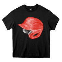 Black red baseball helmet fa element Heavy Core Tee - FaDigitalArtStudio