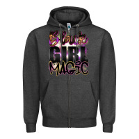 Charcoal Heather black girl magic Zipper Hoodie - Artiststas
