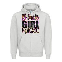 Dove Grey black girl magic Zipper Hoodie - Artiststas