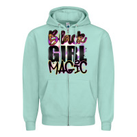 Seafoam black girl magic Zipper Hoodie - Artiststas
