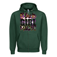 Sports Green black girl magic Zipper Hoodie - Artiststas