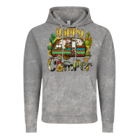 Cloud Rock happy camper caravan and gnome Vintage Hoodie - BarkalooDesign