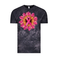 Cloud Black cancer ribbon sunflower Vintage Tee - NancyCooperArtShop