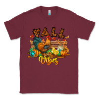 Burgundy Fall Vibes Classic Tee - CowhideDigitalArt