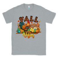 Heather Grey Fall Vibes Classic Tee - CowhideDigitalArt