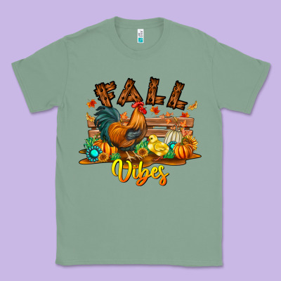 Fall Vibes Classic Tee Designed By Cowhidedigitalart