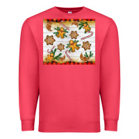 Cardinal Christmas gingerbread cookies and candy cane Premium Sweatshirt - NancyCooperArtShop