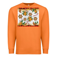 Carrot Christmas gingerbread cookies and candy cane Premium Sweatshirt - NancyCooperArtShop