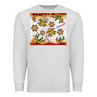 Dove Grey Christmas gingerbread cookies and candy cane Premium Sweatshirt - NancyCooperArtShop