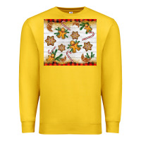 Lemon Christmas gingerbread cookies and candy cane Premium Sweatshirt - NancyCooperArtShop